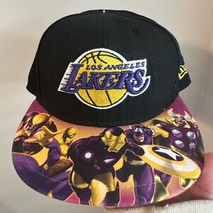New Era Los Angeles Lakers Kids Cap - Black and Multicolor
